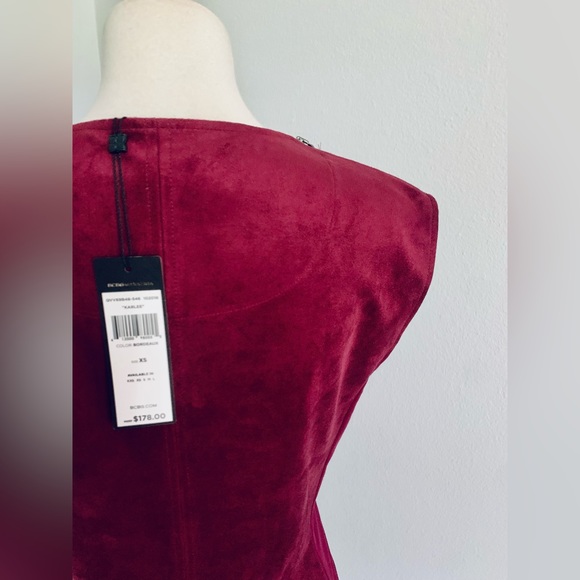NWT! BCBGMaxAzria • Karlee Mini Dress • Faux Suede Dress • XS • Retail $178 - Picture 12 of 15